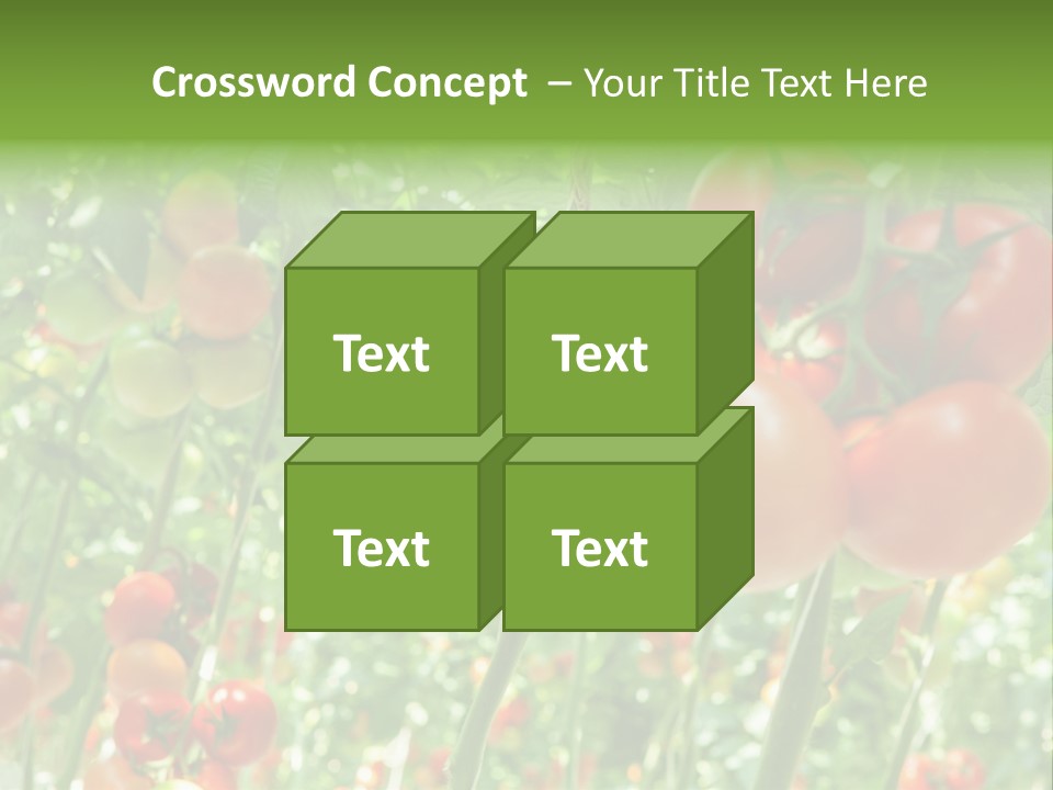 Greenhouse Gardens Farm PowerPoint Template