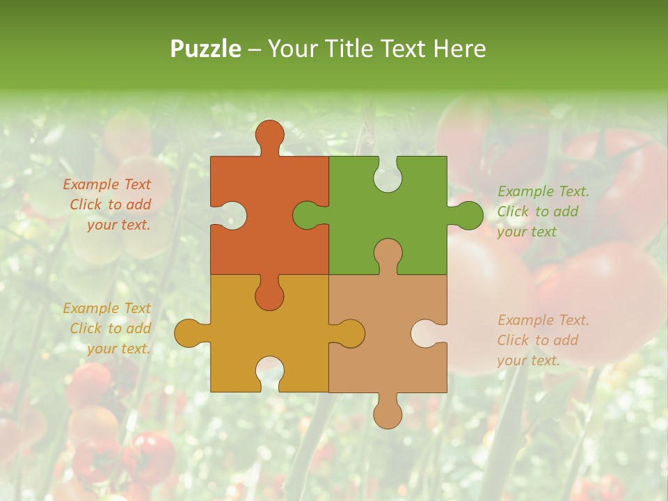 Greenhouse Gardens Farm PowerPoint Template