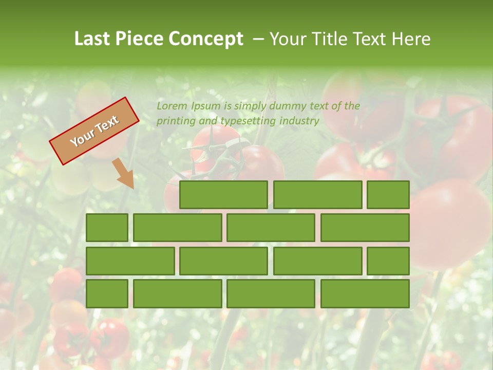 Greenhouse Gardens Farm PowerPoint Template