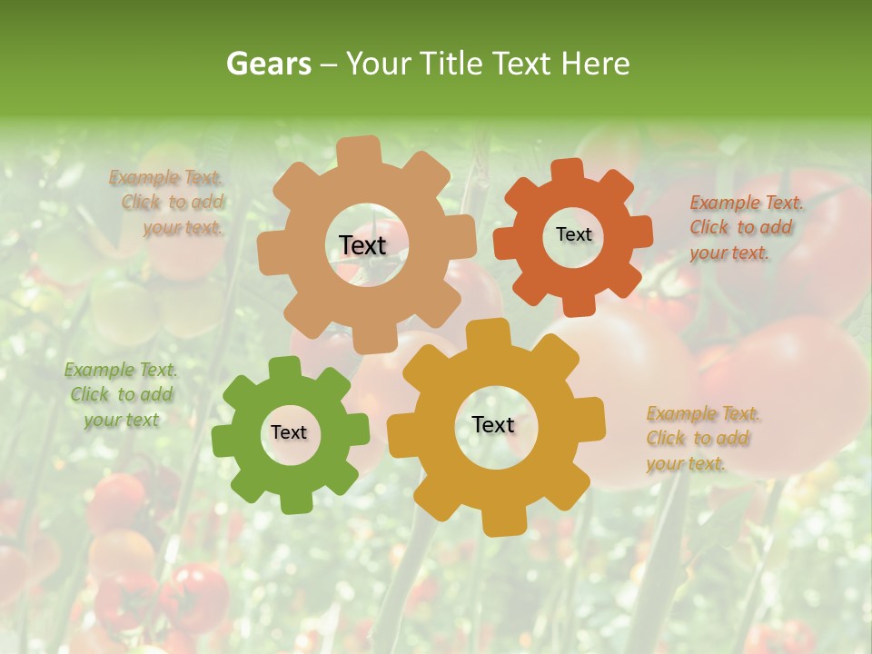 Greenhouse Gardens Farm PowerPoint Template