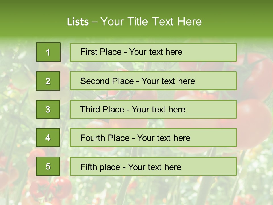 Greenhouse Gardens Farm PowerPoint Template