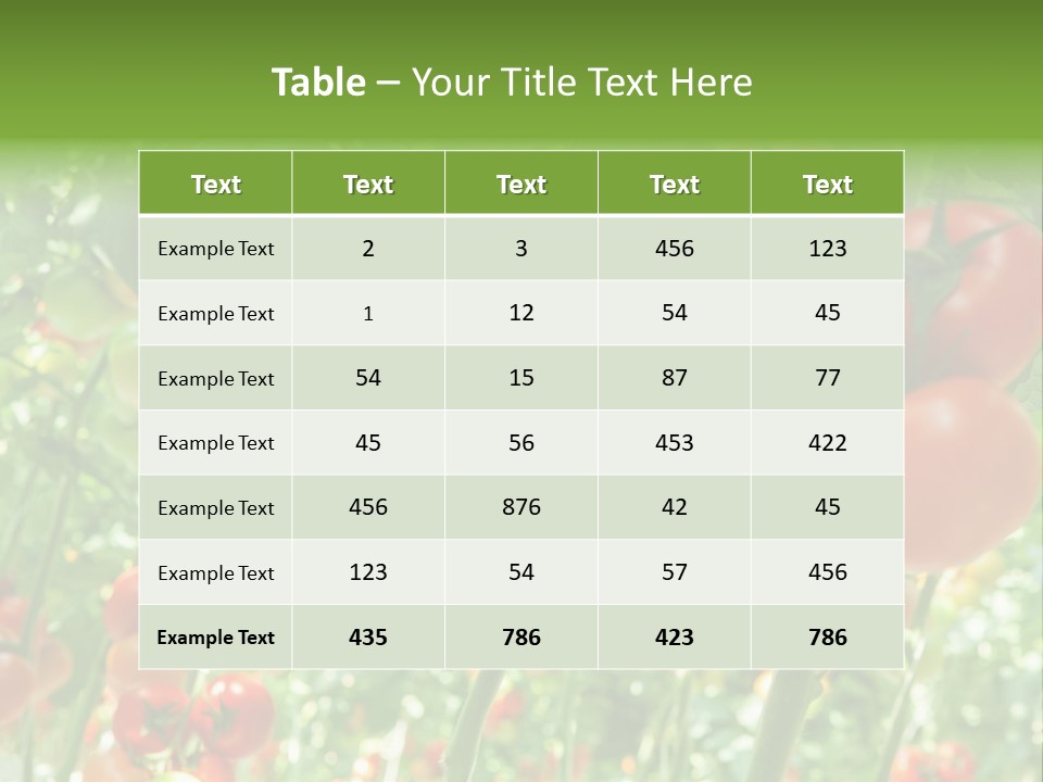 Greenhouse Gardens Farm PowerPoint Template