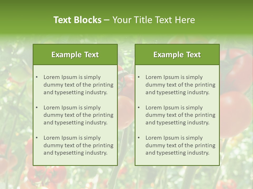 Greenhouse Gardens Farm PowerPoint Template