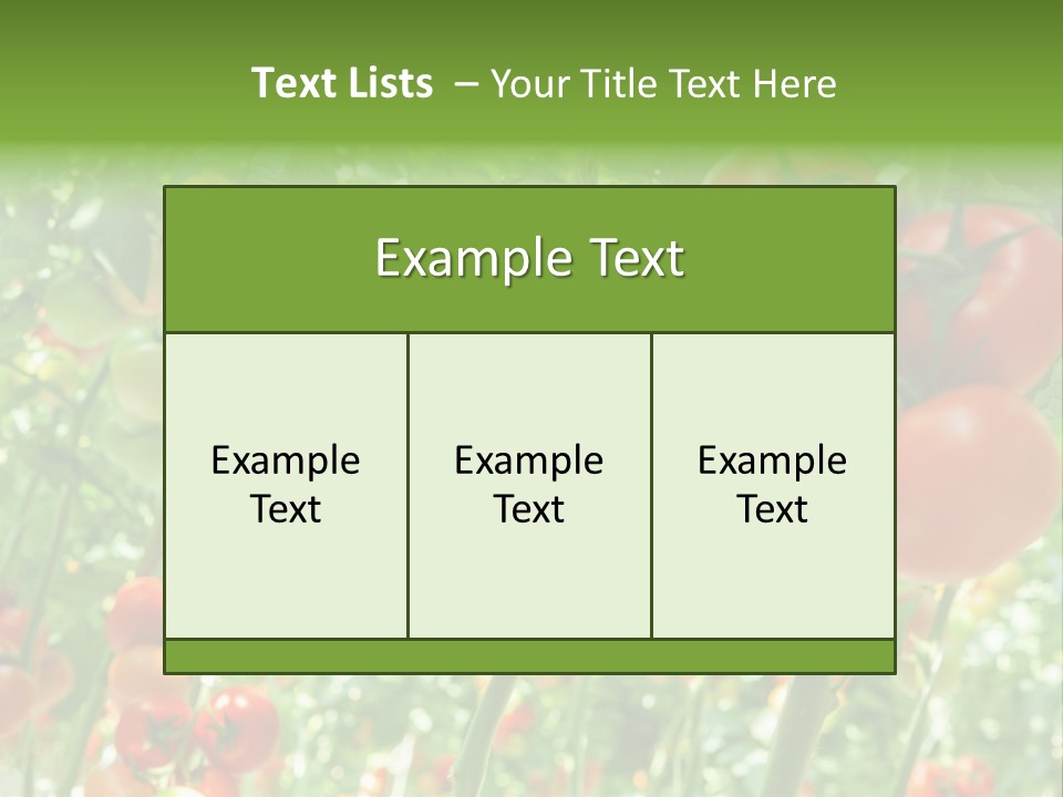 Greenhouse Gardens Farm PowerPoint Template
