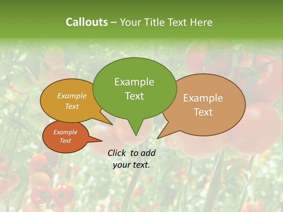 Greenhouse Gardens Farm PowerPoint Template