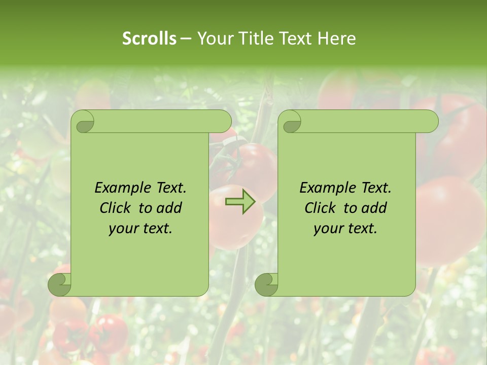 Greenhouse Gardens Farm PowerPoint Template
