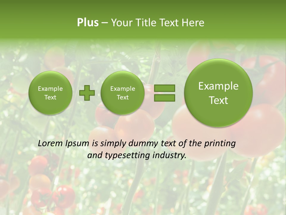 Greenhouse Gardens Farm PowerPoint Template