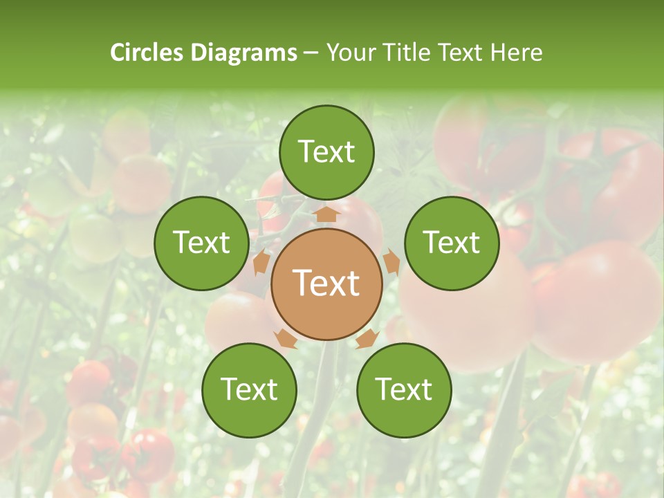 Greenhouse Gardens Farm PowerPoint Template
