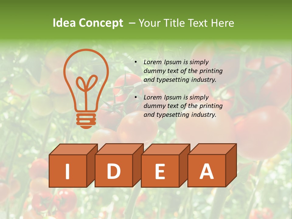 Greenhouse Gardens Farm PowerPoint Template