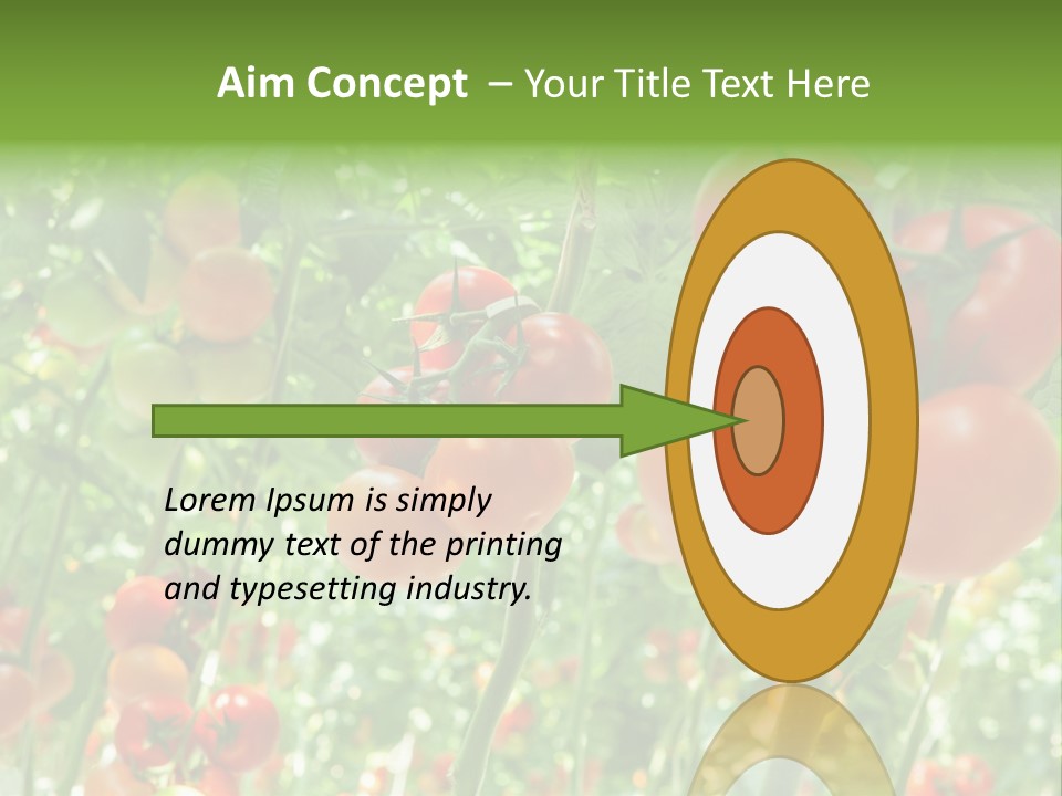 Greenhouse Gardens Farm PowerPoint Template