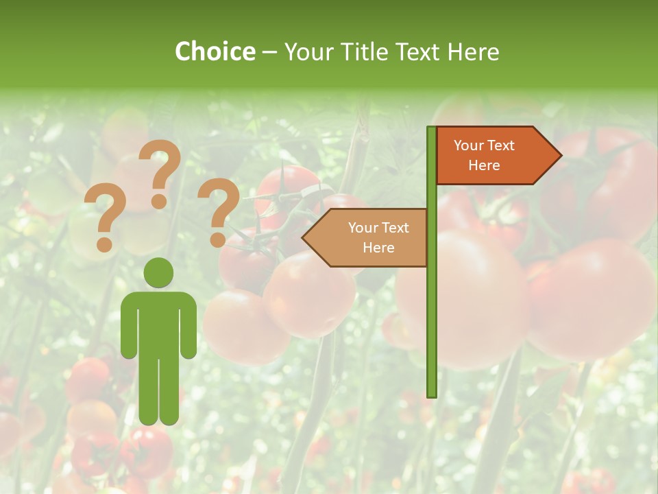 Greenhouse Gardens Farm PowerPoint Template