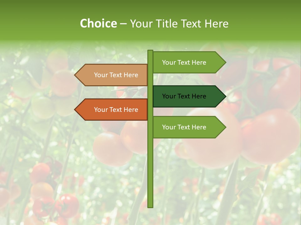 Greenhouse Gardens Farm PowerPoint Template