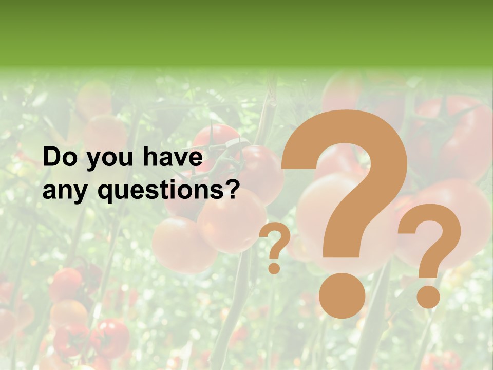 Greenhouse Gardens Farm PowerPoint Template