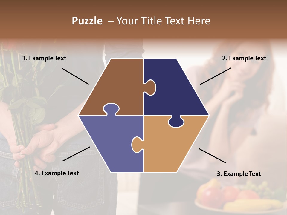 Indoors Female Standing PowerPoint Template