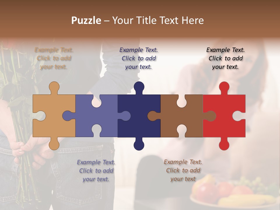 Indoors Female Standing PowerPoint Template