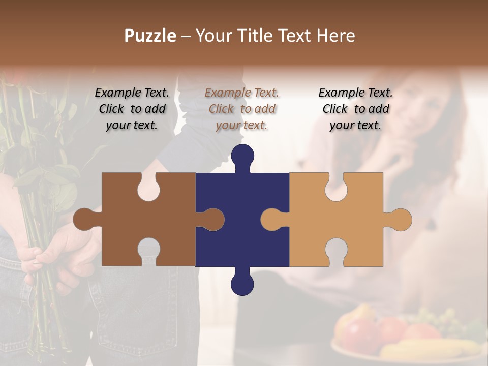 Indoors Female Standing PowerPoint Template