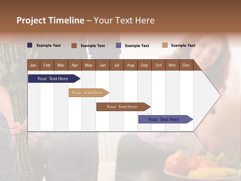 Indoors Female Standing PowerPoint Template