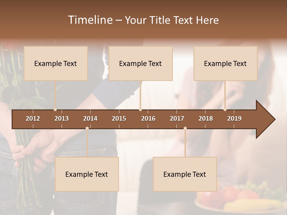 Indoors Female Standing PowerPoint Template