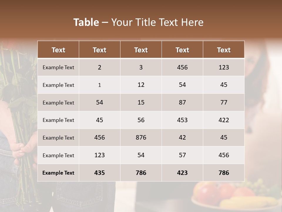 Indoors Female Standing PowerPoint Template