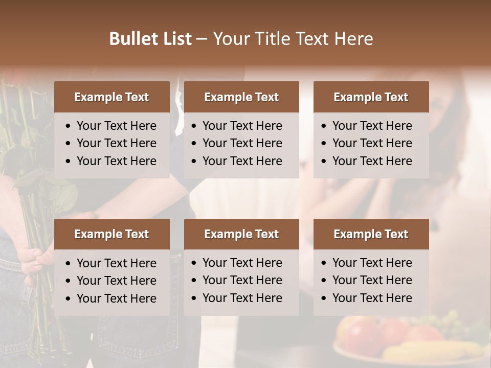 Indoors Female Standing PowerPoint Template