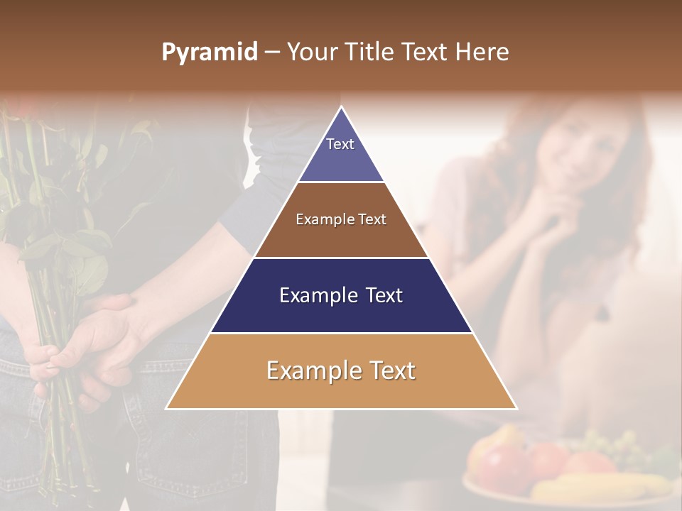 Indoors Female Standing PowerPoint Template