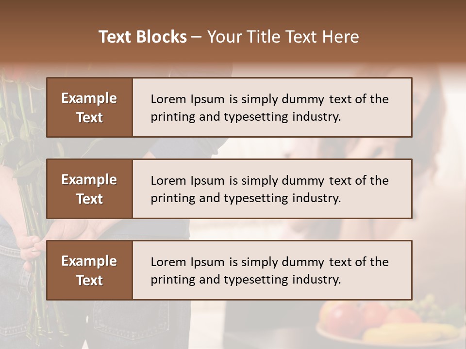 Indoors Female Standing PowerPoint Template