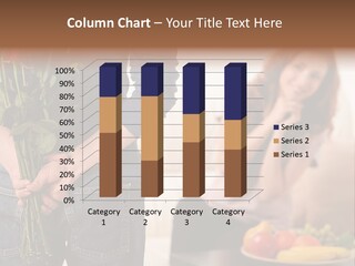 Indoors Female Standing PowerPoint Template