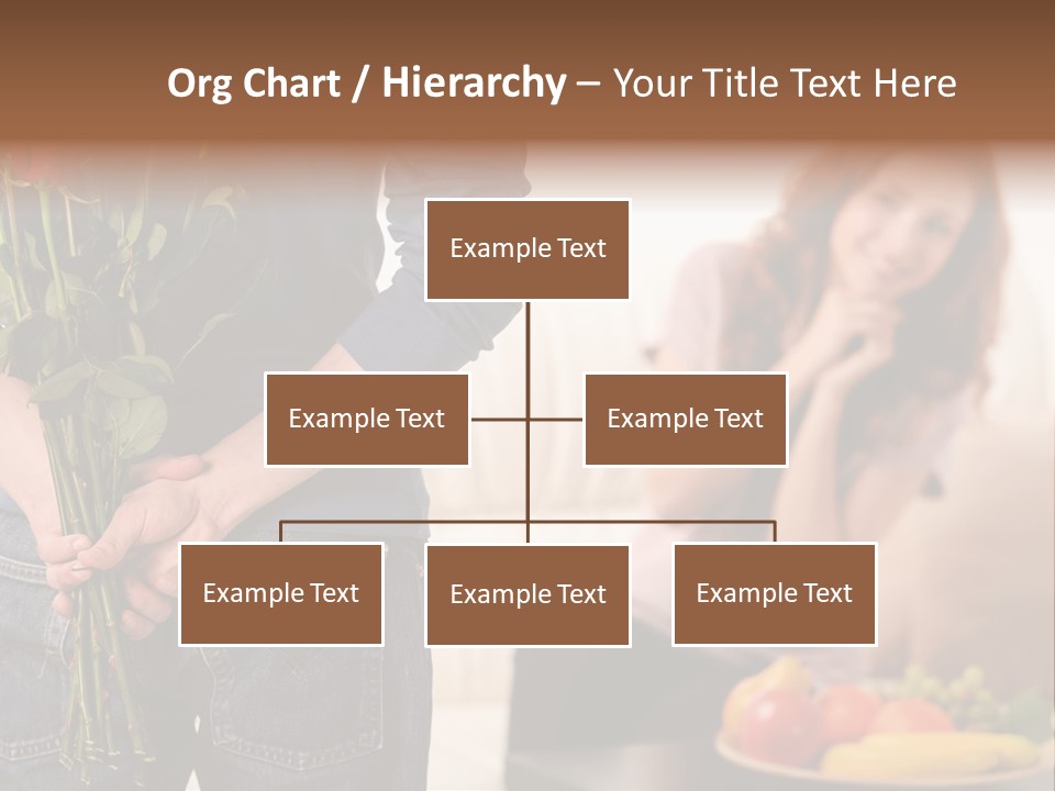 Indoors Female Standing PowerPoint Template