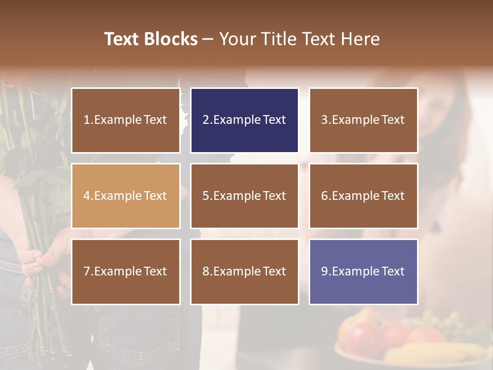 Indoors Female Standing PowerPoint Template