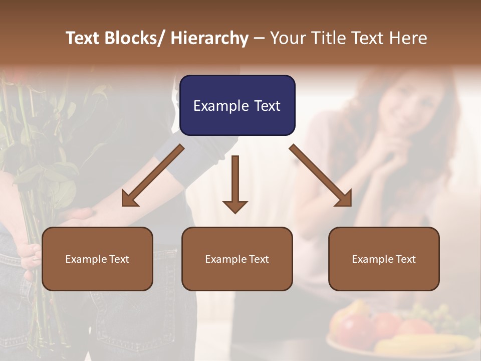 Indoors Female Standing PowerPoint Template