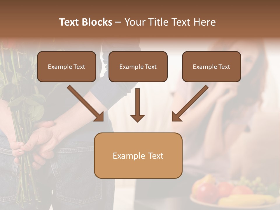 Indoors Female Standing PowerPoint Template