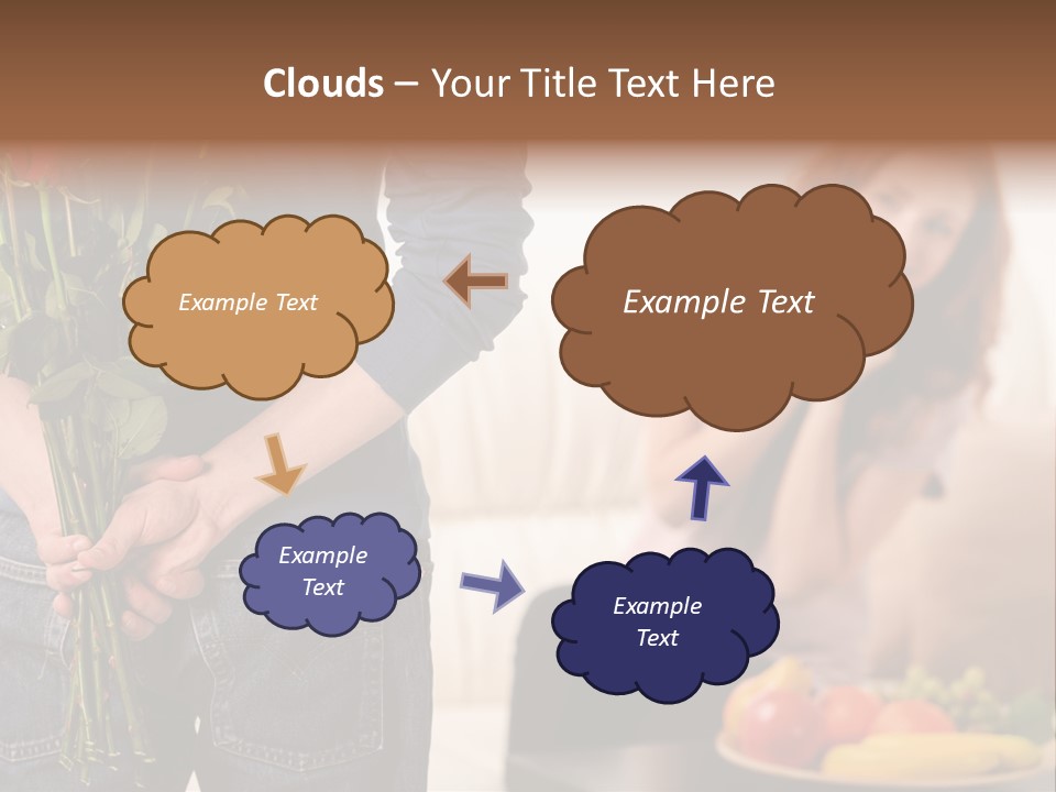 Indoors Female Standing PowerPoint Template