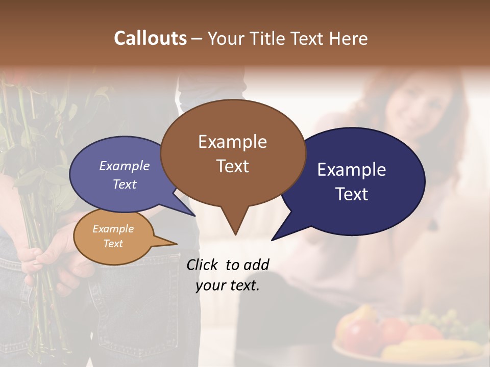 Indoors Female Standing PowerPoint Template