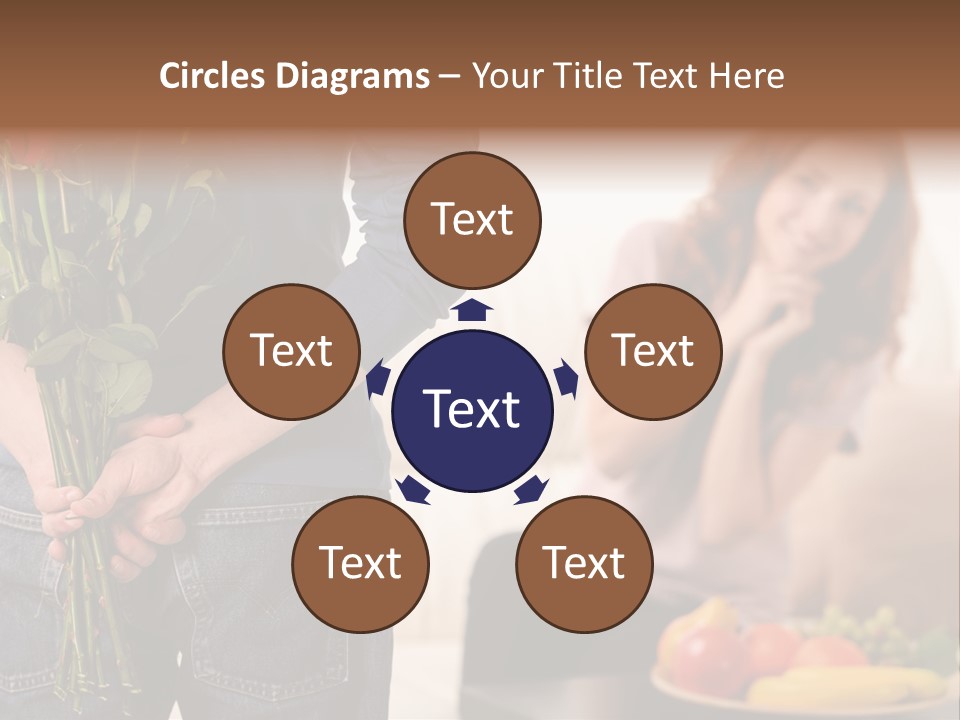 Indoors Female Standing PowerPoint Template