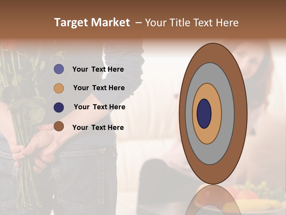 Indoors Female Standing PowerPoint Template