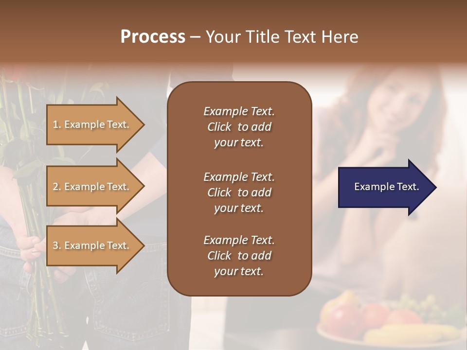 Indoors Female Standing PowerPoint Template