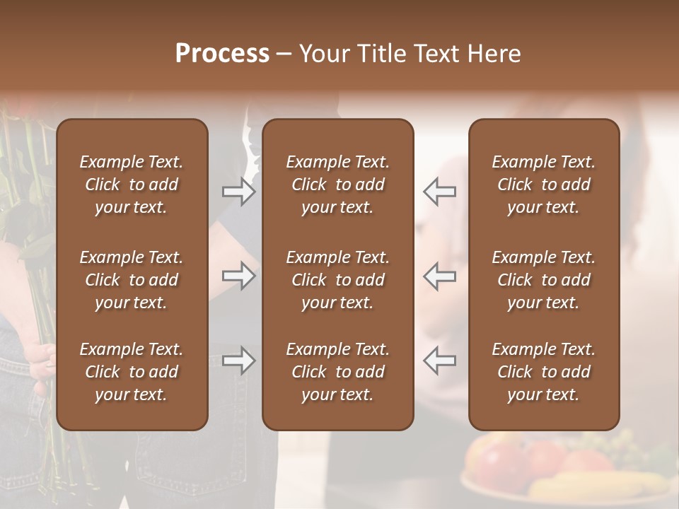 Indoors Female Standing PowerPoint Template