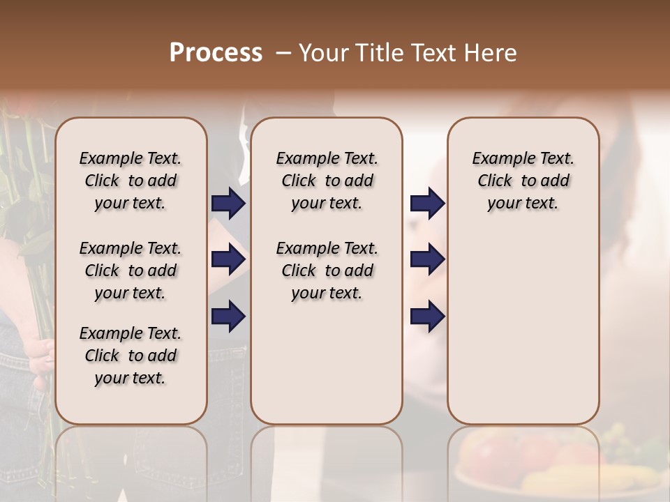 Indoors Female Standing PowerPoint Template
