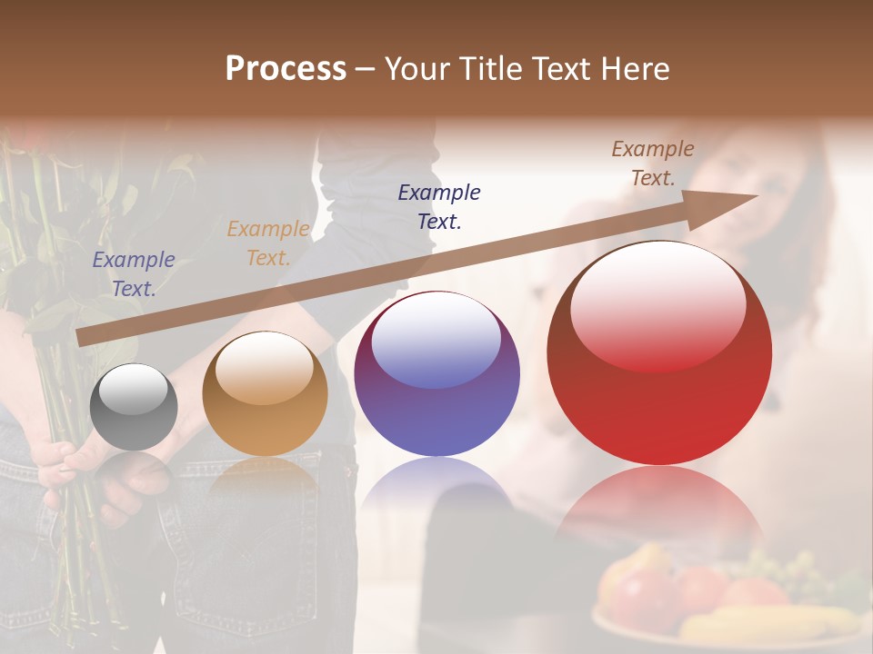 Indoors Female Standing PowerPoint Template