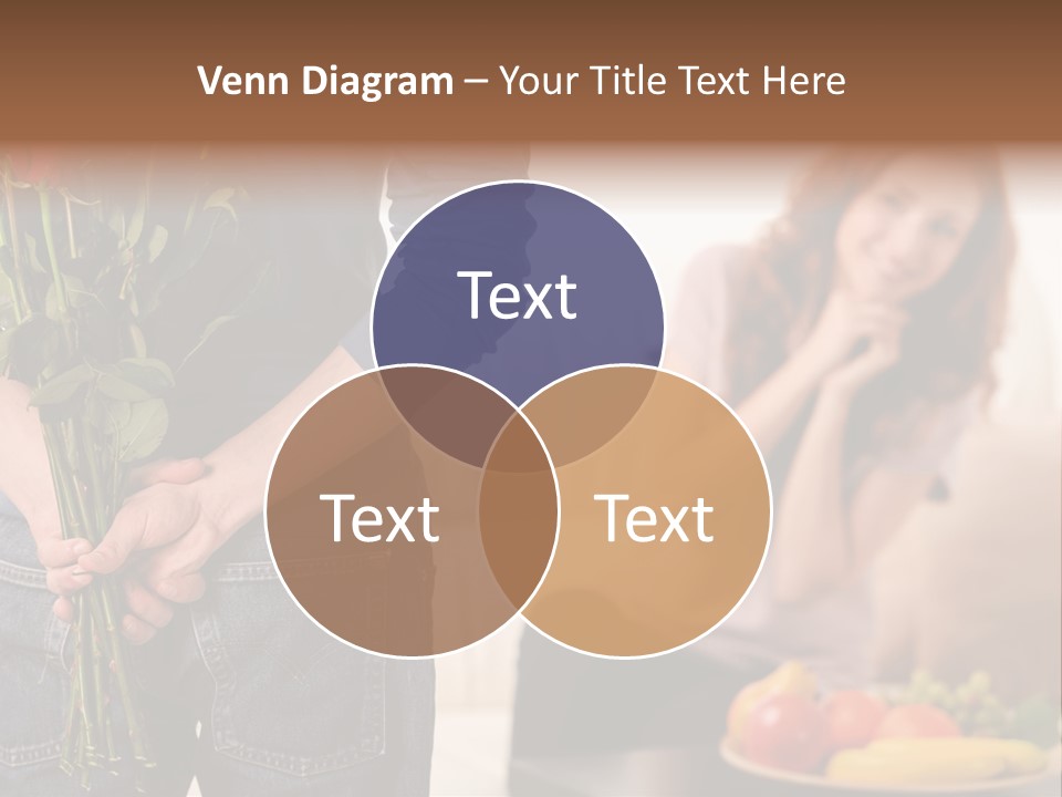 Indoors Female Standing PowerPoint Template