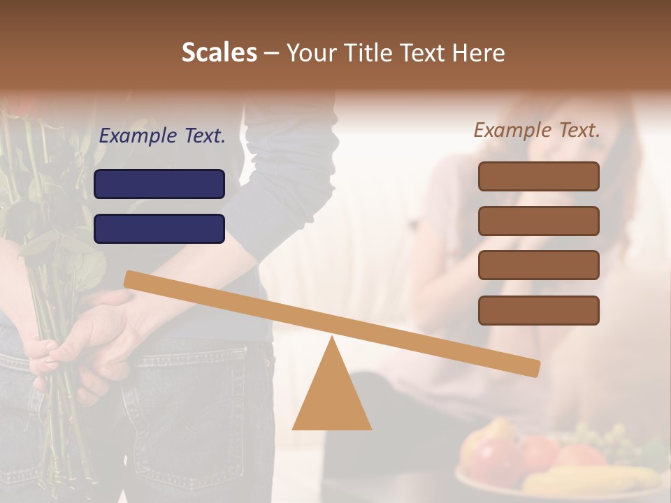 Indoors Female Standing PowerPoint Template