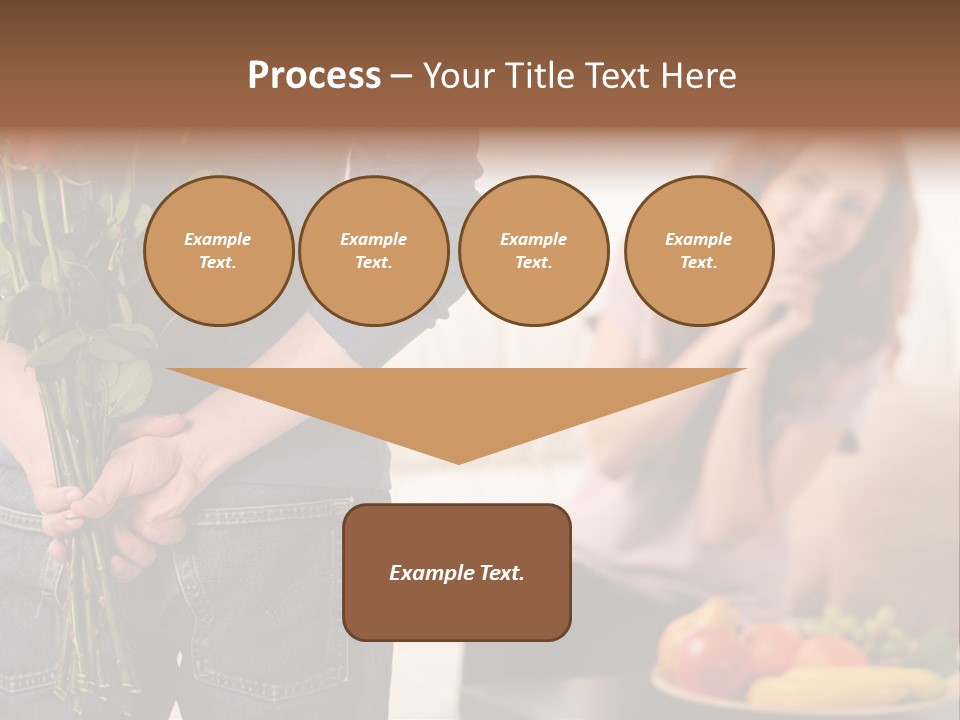 Indoors Female Standing PowerPoint Template