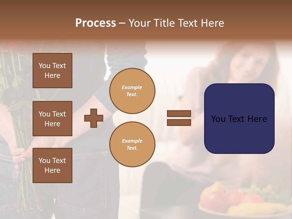 Indoors Female Standing PowerPoint Template