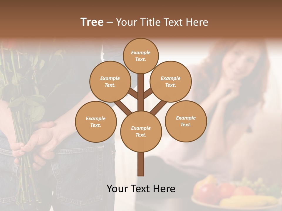 Indoors Female Standing PowerPoint Template