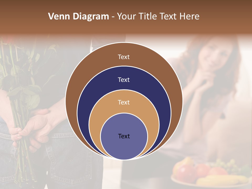 Indoors Female Standing PowerPoint Template