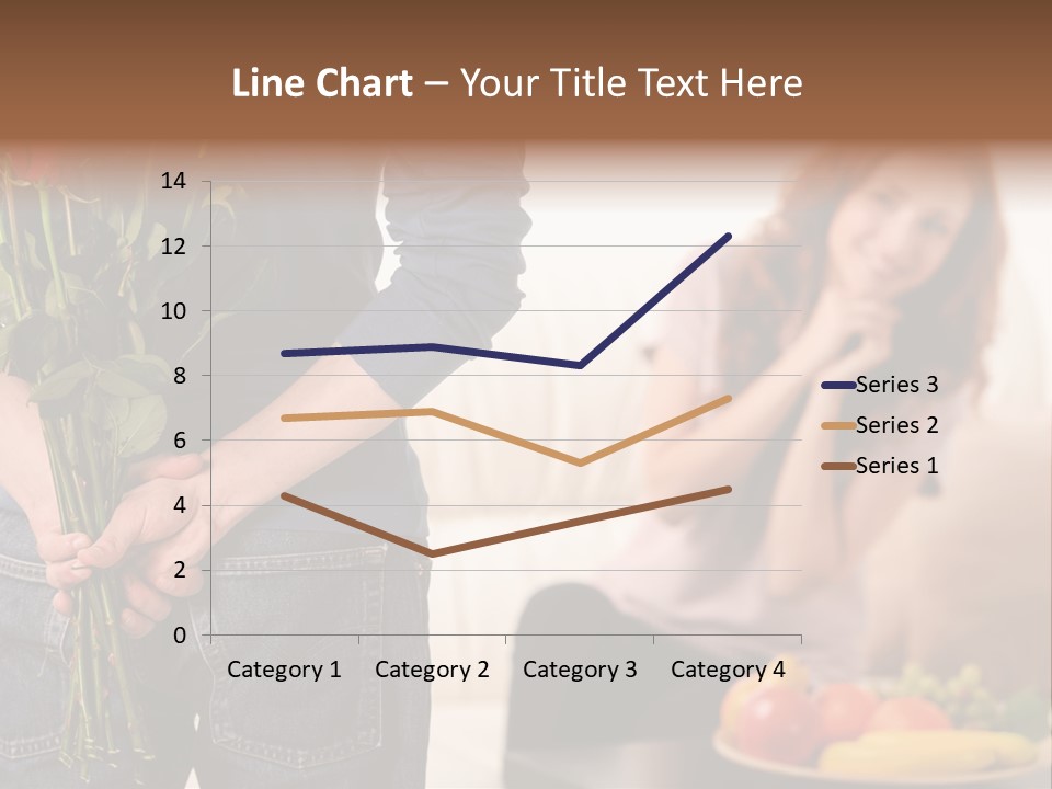 Indoors Female Standing PowerPoint Template