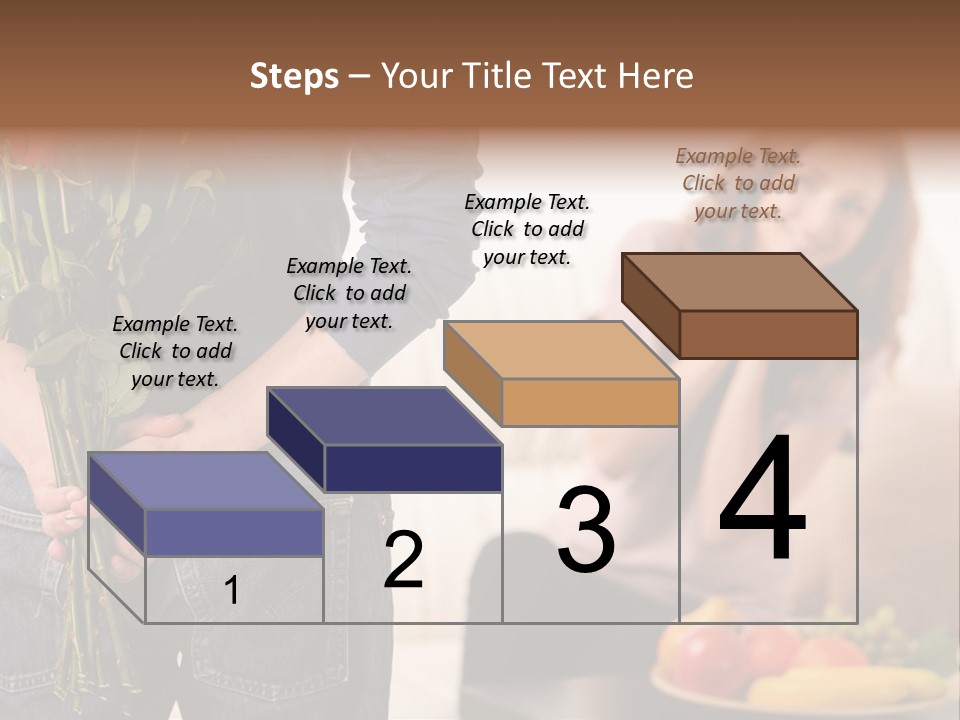 Indoors Female Standing PowerPoint Template