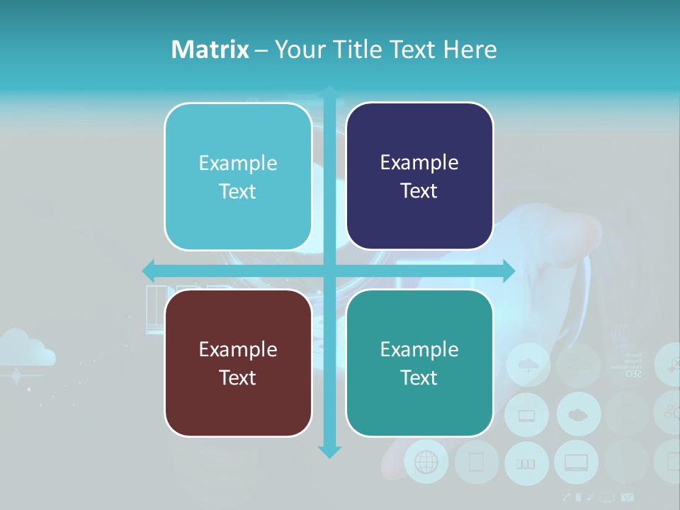 Whiteboard Businessman Interface PowerPoint Template