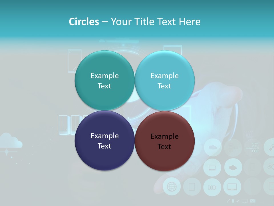 Whiteboard Businessman Interface PowerPoint Template