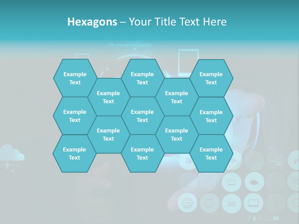 Whiteboard Businessman Interface PowerPoint Template